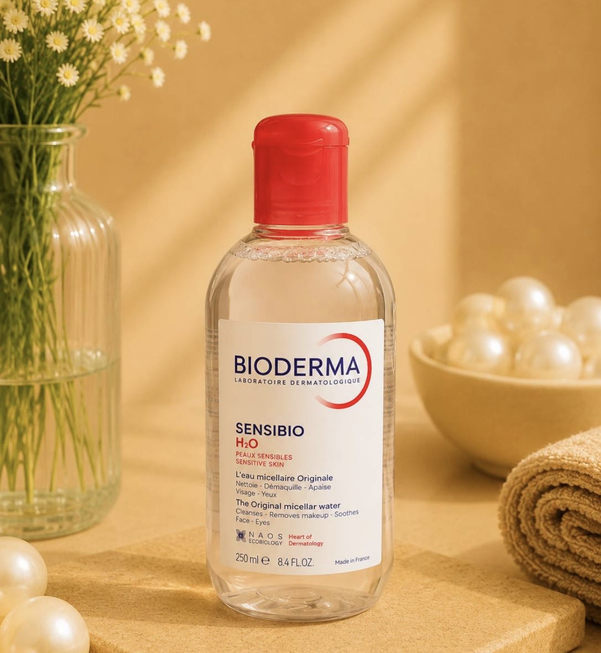 میسلار واتر پوست حساس بایودرما اورجینال ۲۵۰ میل مدل Sensibio H2O