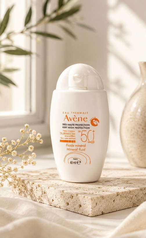 ضدآفتاب مینرال اَون SPF50+ مدل Mineral Fluid حجم ۴۰ میلی لیتر مناسب پوست حساس
